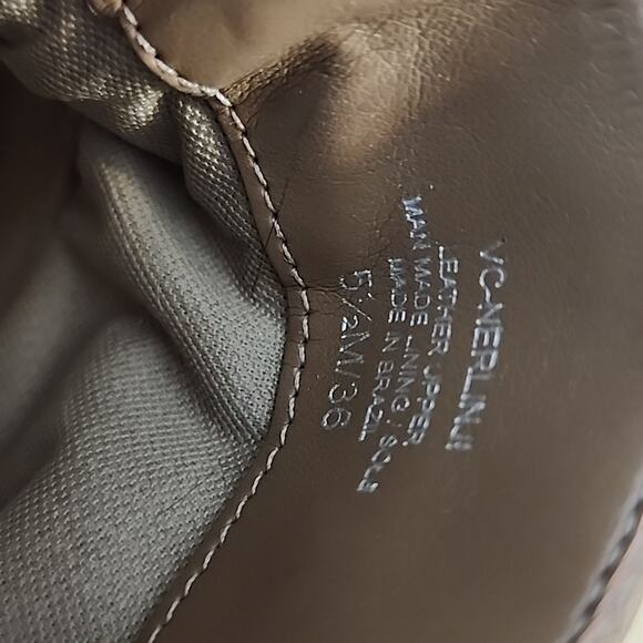 VINCE CAMUTO SLOUCHED LEATHER WESTERN BOOTS WOMANS 5 TAN SUEDE MADE IN BRAZIL - Picture 11 of 16